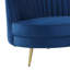 Ensemble de salon dos de chameau bleu
