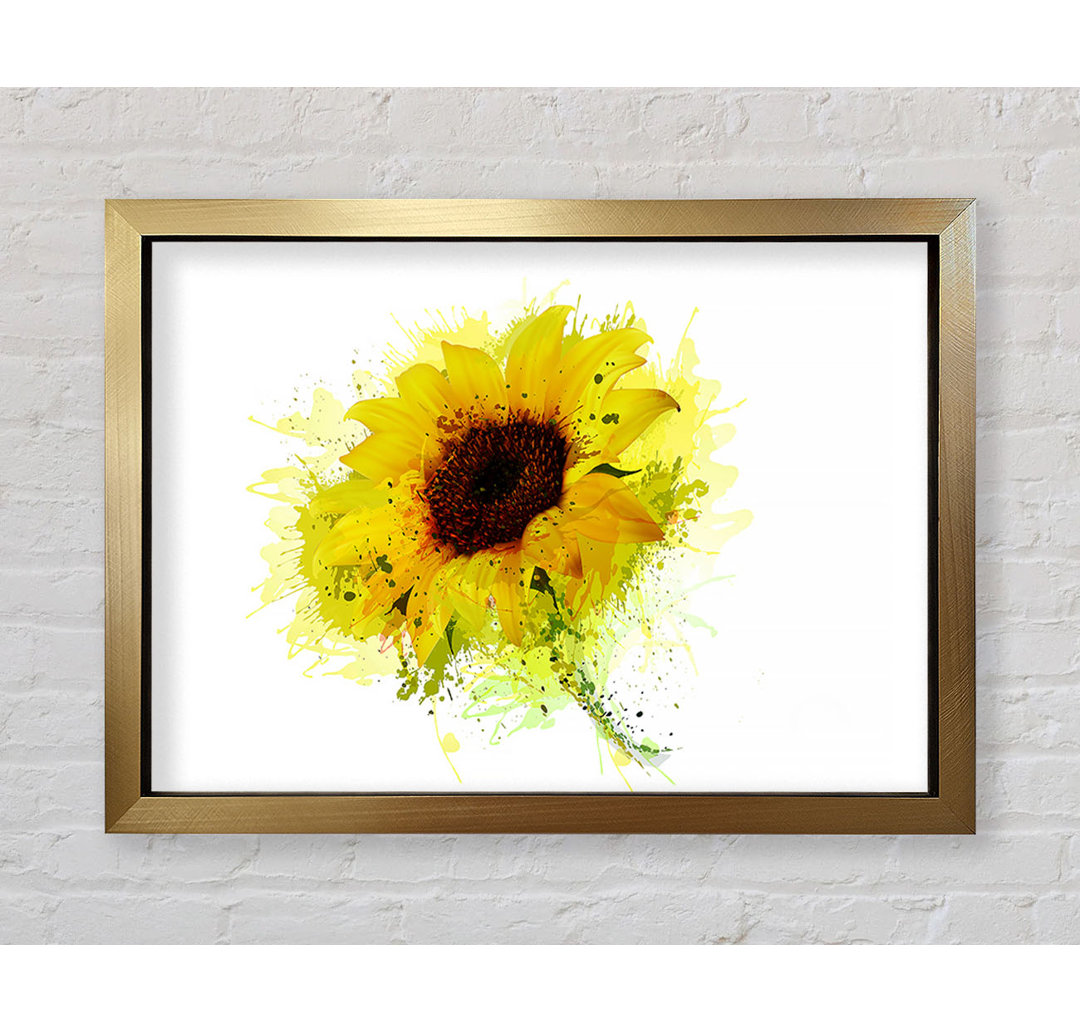 Sonnenblume Splash 1 - Druck