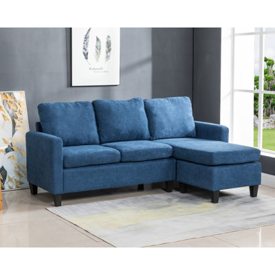 76'' Velvet Sofa & Chaise