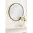 Perlina Round Metal Wavy Wall Mirror