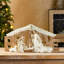 Figurines de Noël de la Sainte Famille en résine « CROYEZ » de 11,75 pouces de long