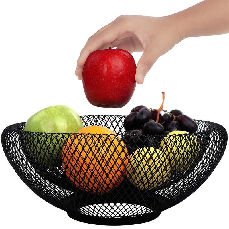 Ivy Bronx Schaitman Metal Fruit Bowl