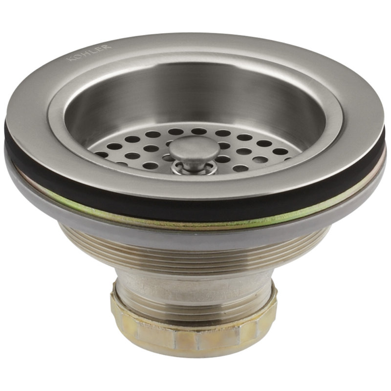 Duostrainer Sink Strainer, Less Tailpiece, Vibrant Stainless