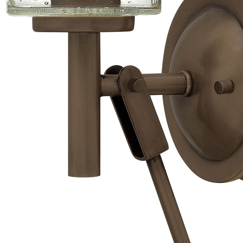 Collier 1-Light Armed Sconce, Light Oiled Bronze