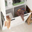Armoire de salle de bain blanche avec rangement solide