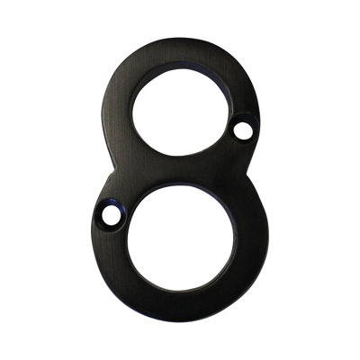 2'' H Reflective Brass House Number
