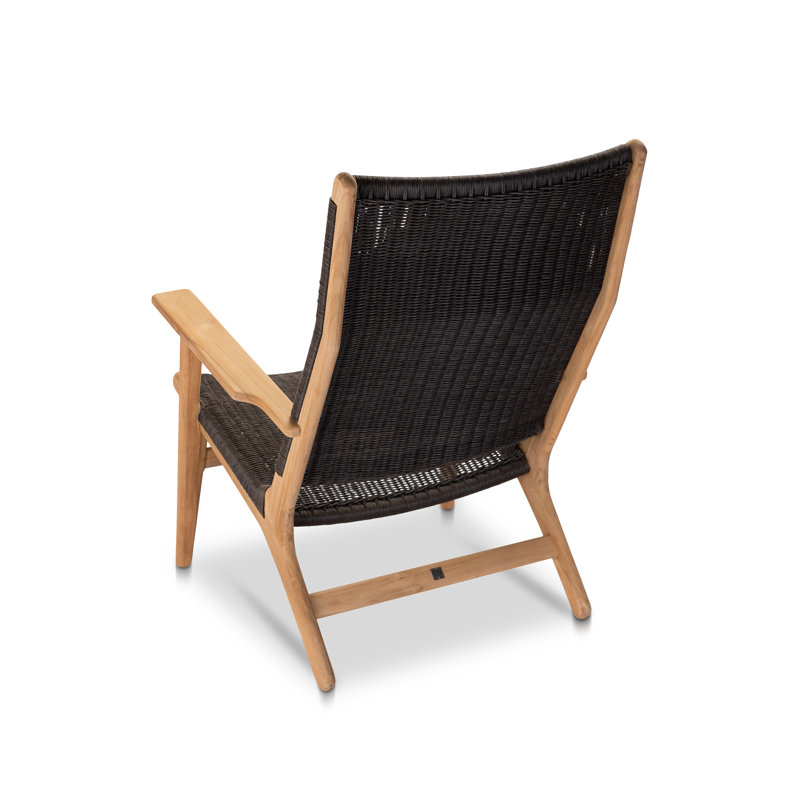 Dover Teak Adirondack Chair, Natural/Brown