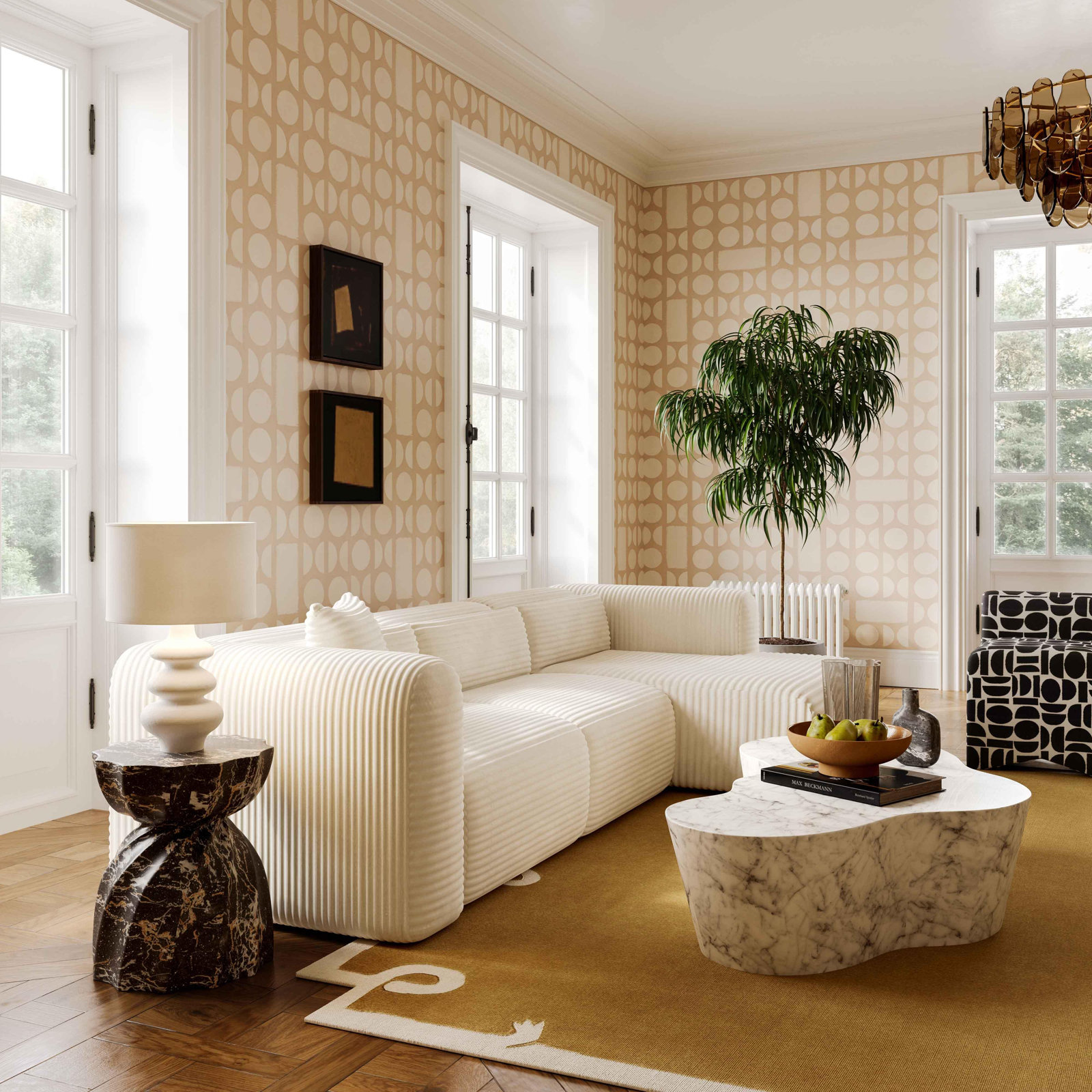 Stone Table Lamp