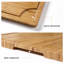 24 x 18 Bamboo Cutting Board, Large Kitchen Chopping Board for Meat, Butcher Block Cutting Board, Carving Board with Handle and Juice Groove for Turkey, Meat, Vegetables, BBQ