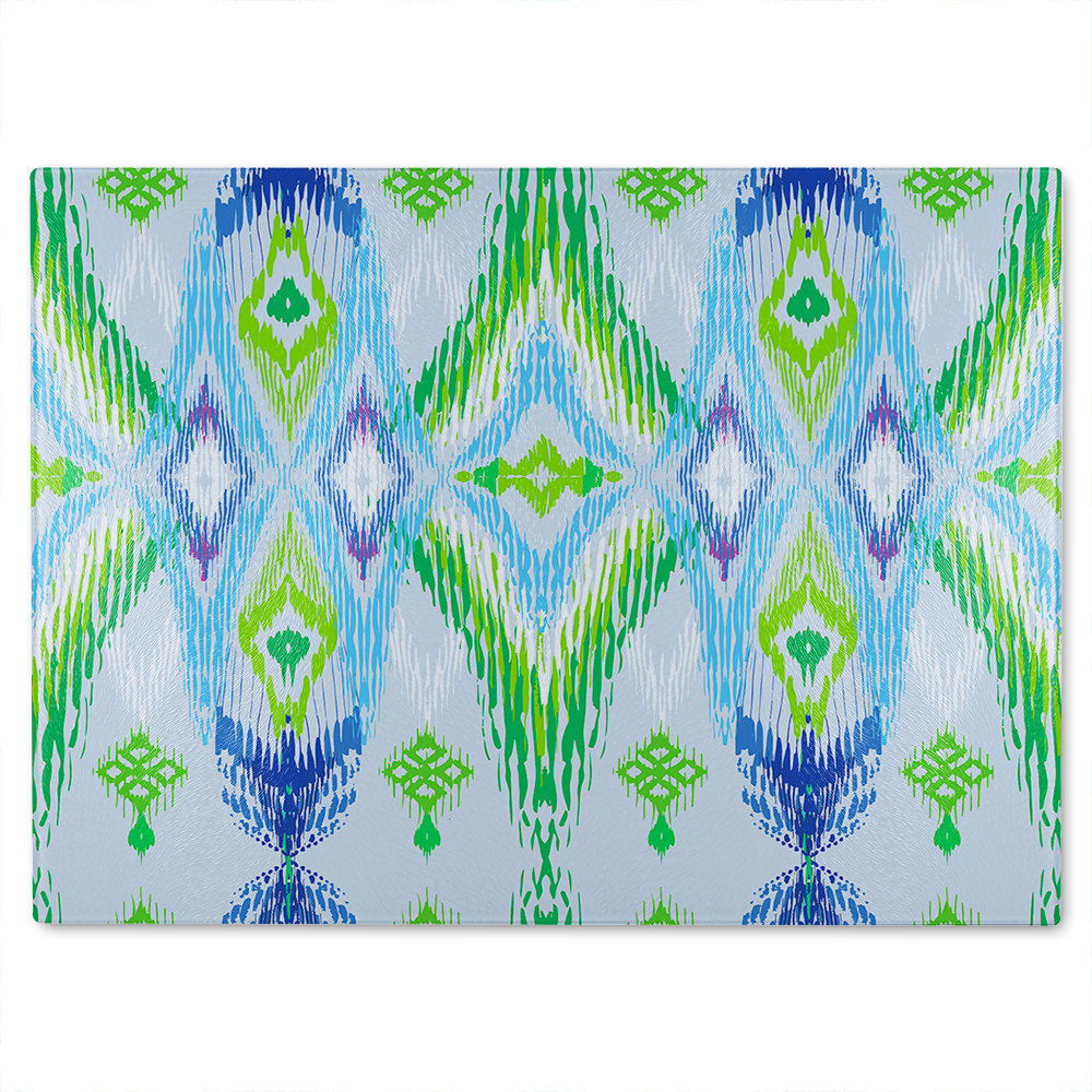 Ethnic Style Modern Scarf Glass Chopping Board