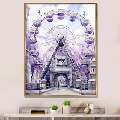 Carrousel éternel I - impression sur toile mauve