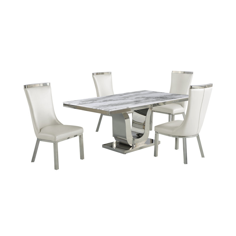 Ensemble repas pour 4 personnes Cattalaya, 5 pièces