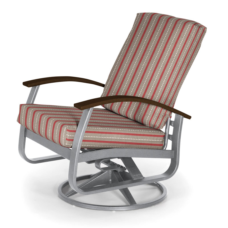 Belle Isle Outdoor Swivel Lounge Chair, Canvas Navy Sunbrella® Canvas, Kona P10, Textured Kona
