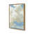 Cadre ouvert en angle, or poli