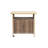 Outdoor Wicker Bar Cart With Wheels, Rolling Rattan Beverage Serving Cart, Glass Top Patio Wine Bar Cart For Backyard, Garden, Poolside, Party