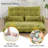 Adjustable Floor Sofa with 2 Pillows, Multifunctional Bean Bag Bed, Double-2090138240