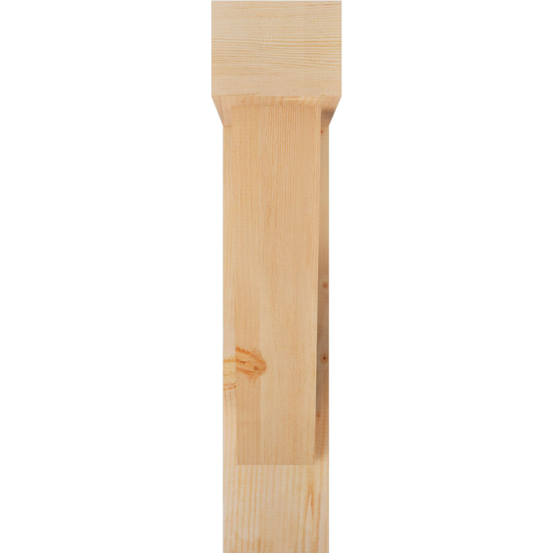 Traditional Block Bracket w/ Offset Brace, 36 x 28, 7 1/2"W Douglas Fir (Smooth)