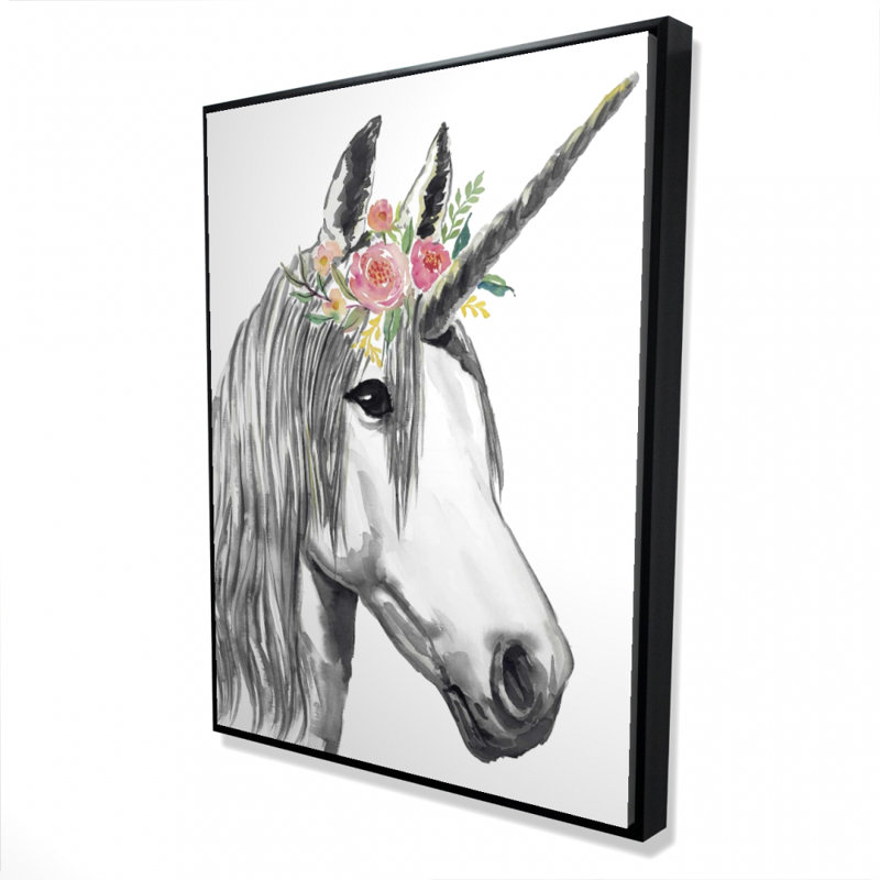 Reproduction de licorne sur toile