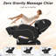 Fauteuil de massage corporel à gravité zéro Osoria avec thermothérapie, massage des pieds, coussins gonflables et commande tactile intelligente