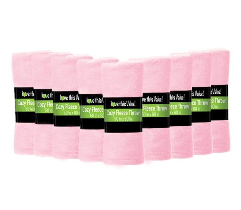 Jeté en molleton Cozy Comfort, Rose