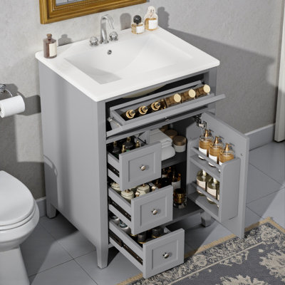 24" Single Bathroom Vanity Set
