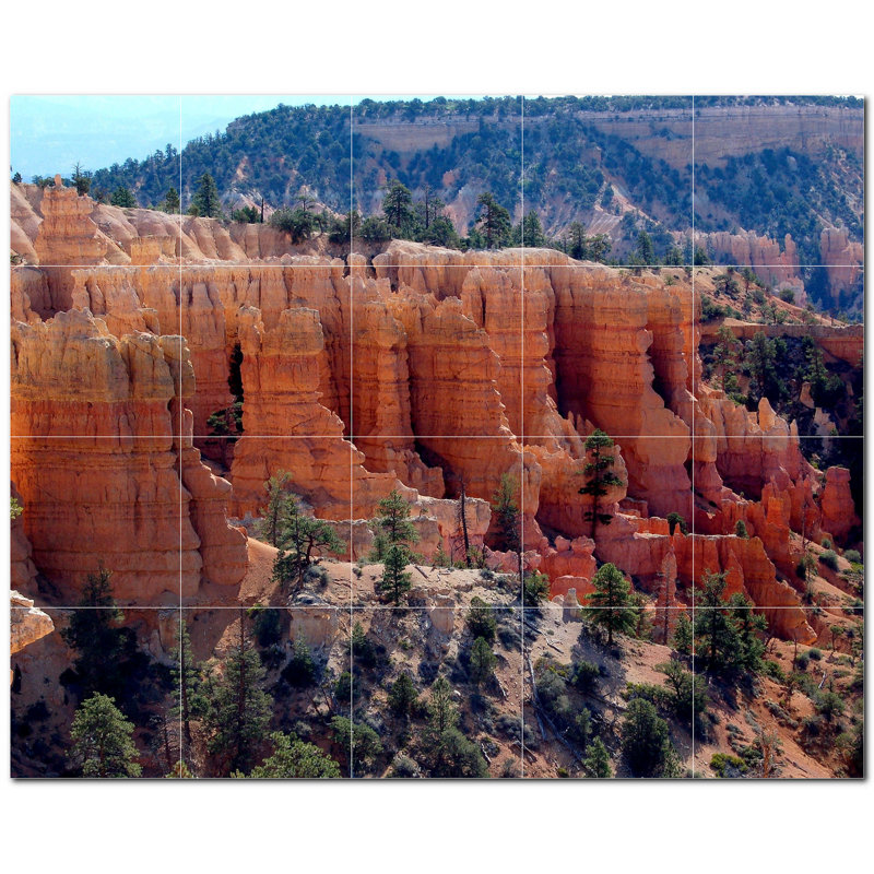 Canyon Photo 6'' x 6'' Satin Ceramic Decorative Mural