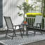 Round Metal Outdoor Bistro Table , 35.50cm cm W 35.50cm cm D