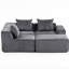 Gris, 4 sièges, mousse souple, velours côtelé, moderne, tout assemblé, sans assemblage, siège principal en velours côtelé avec compression, idéal pour les espaces-1401912083