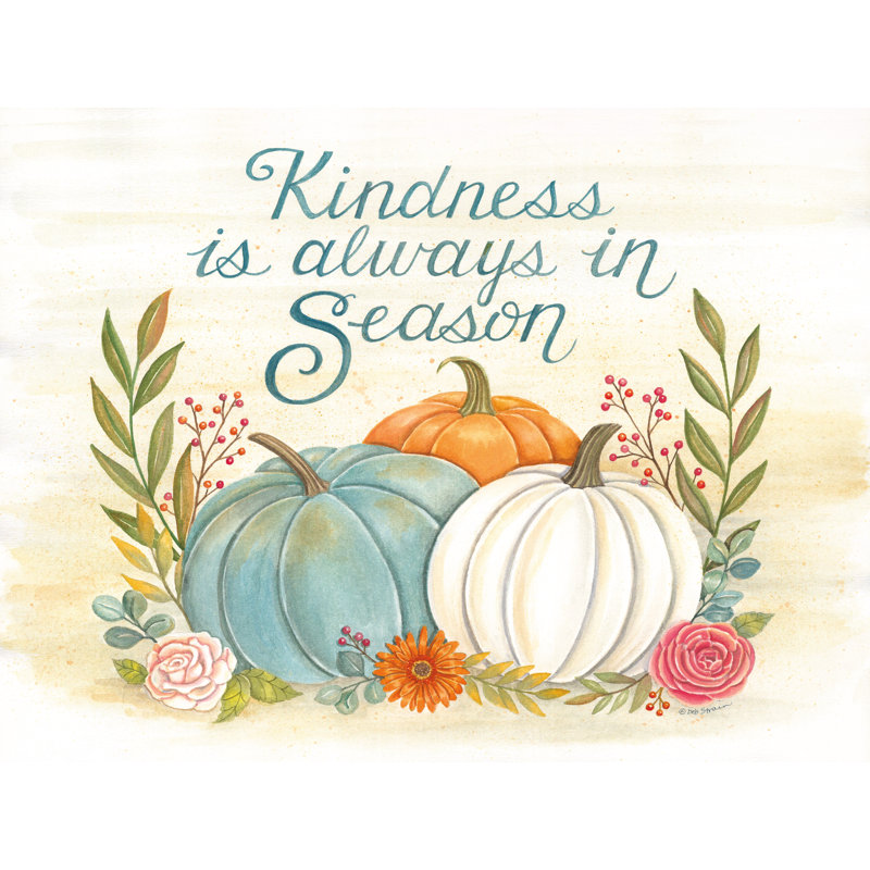 «Kindness Pumpkins On Canvas» par Deb Strain, reproduction, H 24 po x l 36 po