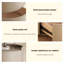 Bois massif moderne; similicuir
 Table de bout