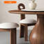 Brown Round Solid Wood Dining Tables-108573575