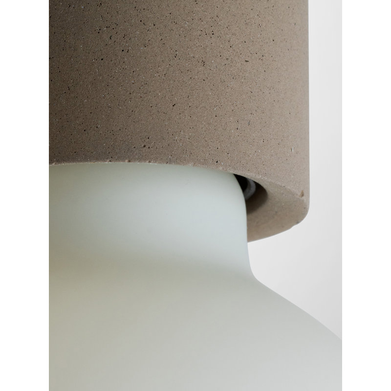 Abriona 1 - Light Bulb Pendant, Grey Beige
