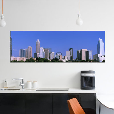 « centre-ville (uptown) horizon, charlotte, mecklenburg county, caroline du nord, états-unis », reproduction de photo sur toile