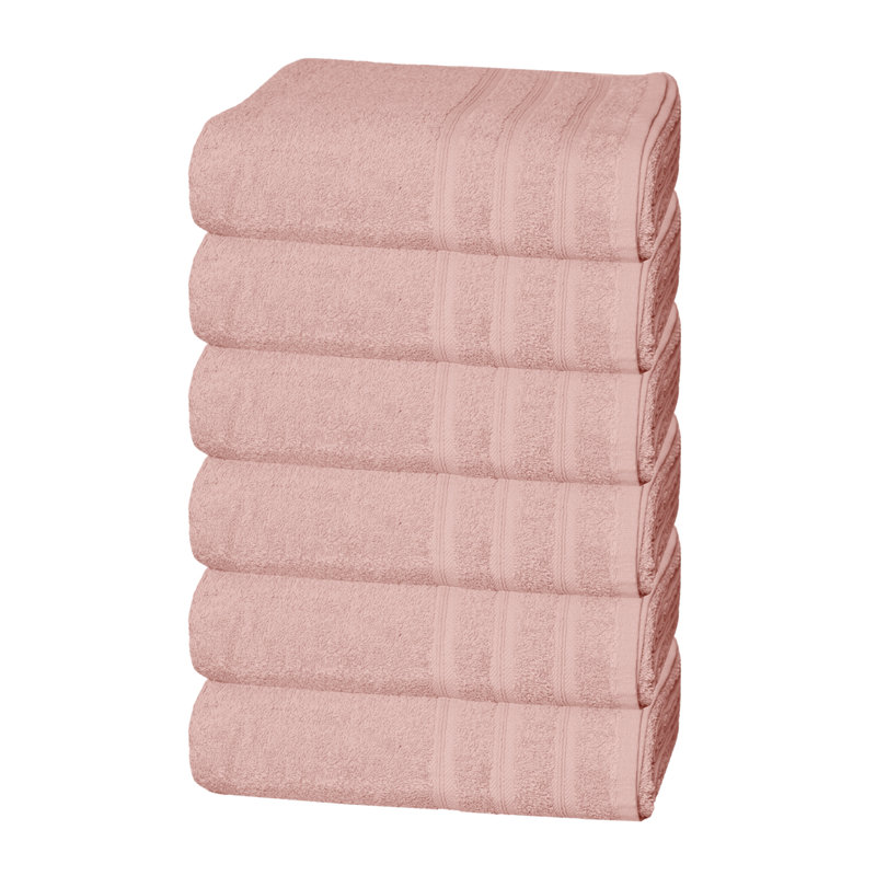 Kenrik Midweight Bath Towel, Baby Pink