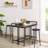 Modern Industrial Console Entryway Table with Power Outlets and USB Ports, Narrow Sofa Table with Metal Frame and Engineered Wood Top-1069811219-1069811216