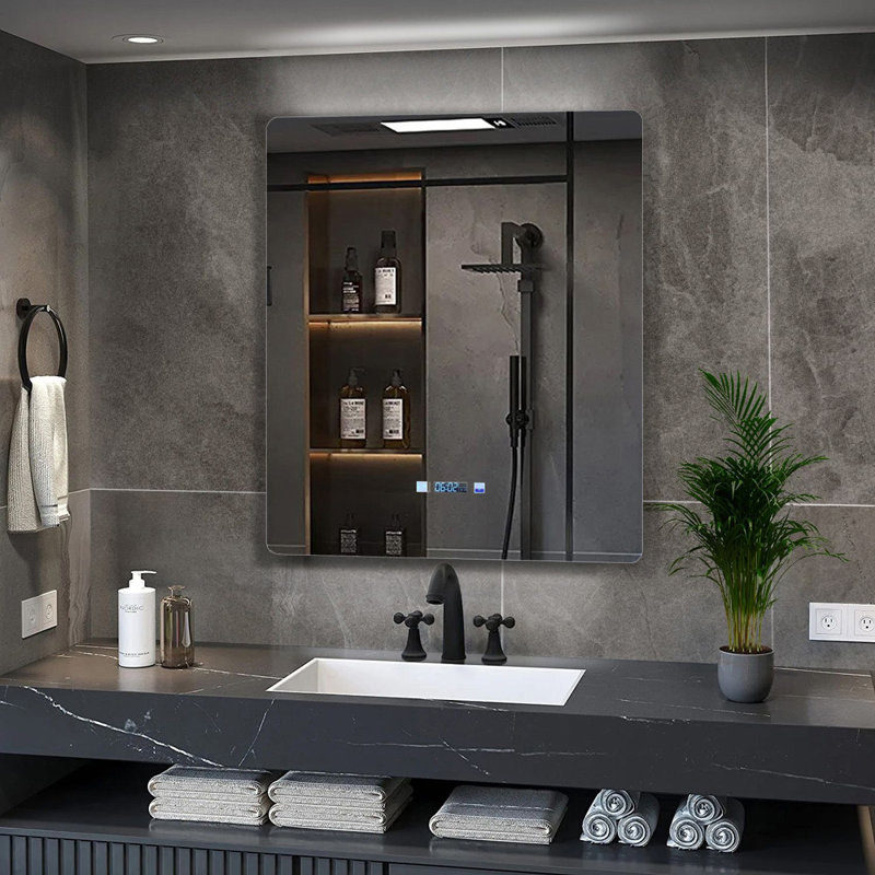 Lugano LED Bathroom Vanity Mirror, 32" x 30"