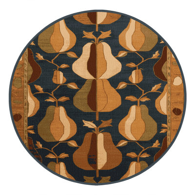  Tapis lavable avec poires et fruits asiatiques