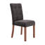 Chaise d’appoint capitonnée en lin Mitzi-248407862