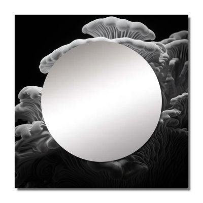Heahter - Coral Anemone Kingdom II Coral Under Water Square Living Room Wall Mirror Art