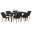 Ensemble de salle à manger de jardin avec coussin 7 pièces vidaXL-1112925385-1112925391-1112925378