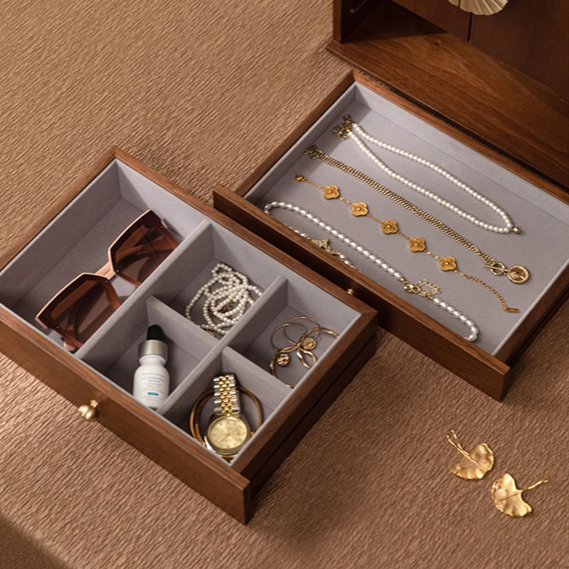 Organisateur de maquillage pour coiffeuse, organisateur de comptoir avec tiroirs
