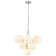 13 - Light Dimmable Modern Sputnik Atomic Tiered Cluster Globe Bubble Chandelier with Opal Glass Globe