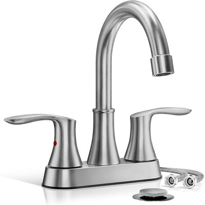 NO Centerset 2-handle Bathroom Faucet with Drain Assembly