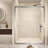 Tempered Glass With Explosion Proof Film,Aluminum Frame Double Sliding Shower Door,Stainless Steel Handle-112520008