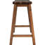 Tabouret à hauteur de comptoir en noyer - rustique
