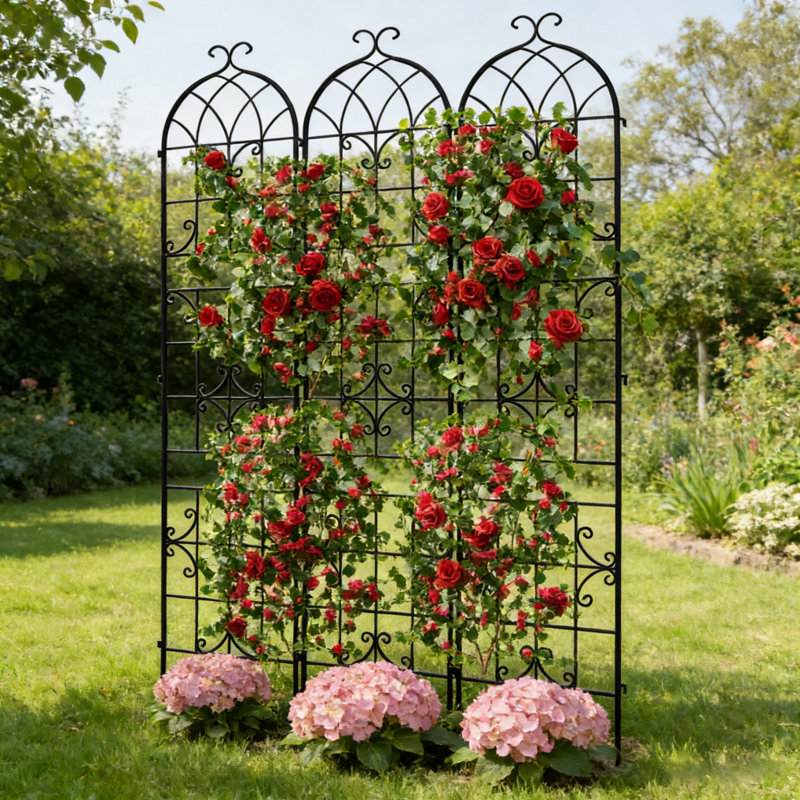 220cm H x 148cm W Iron Arched Trellis