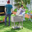 Chariot de refroidissement pour terrasse 60 pte, refroidisseur d'extérieur portatif, argent