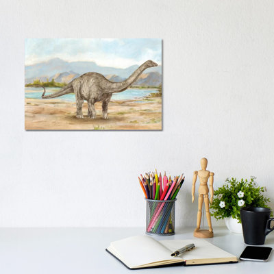 Dinosaur Illustration V by Ethan Harper - Wrapped Canvas Print