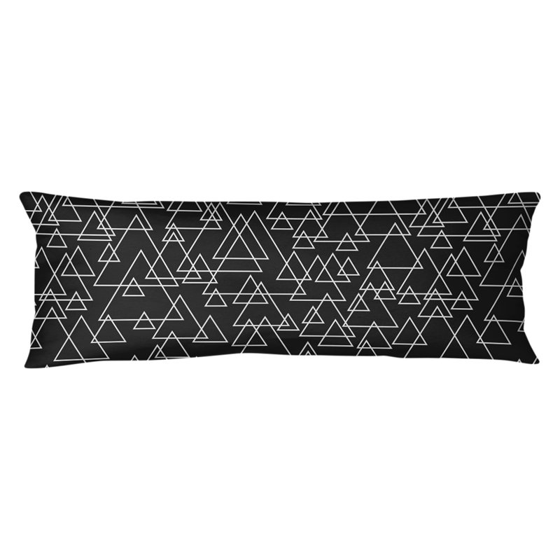 Valerton Polyester Pillow, Black, Aaden