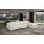 Canapé modulaire Coronado 4 pièces en forme de L en cuir italien de qualité supérieure avec 2 fauteuils inclinables électriques et appuis-tête réglables Coronado-954459745-954459748